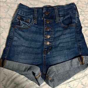 Denim High-Waisted Shorts
